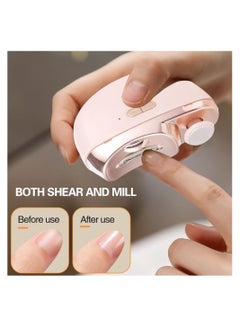 2in1 Automatic Electric Nail Clipper Trimmer Grinder Nails Trimmers Manicure For Adult  Nail Cutter
